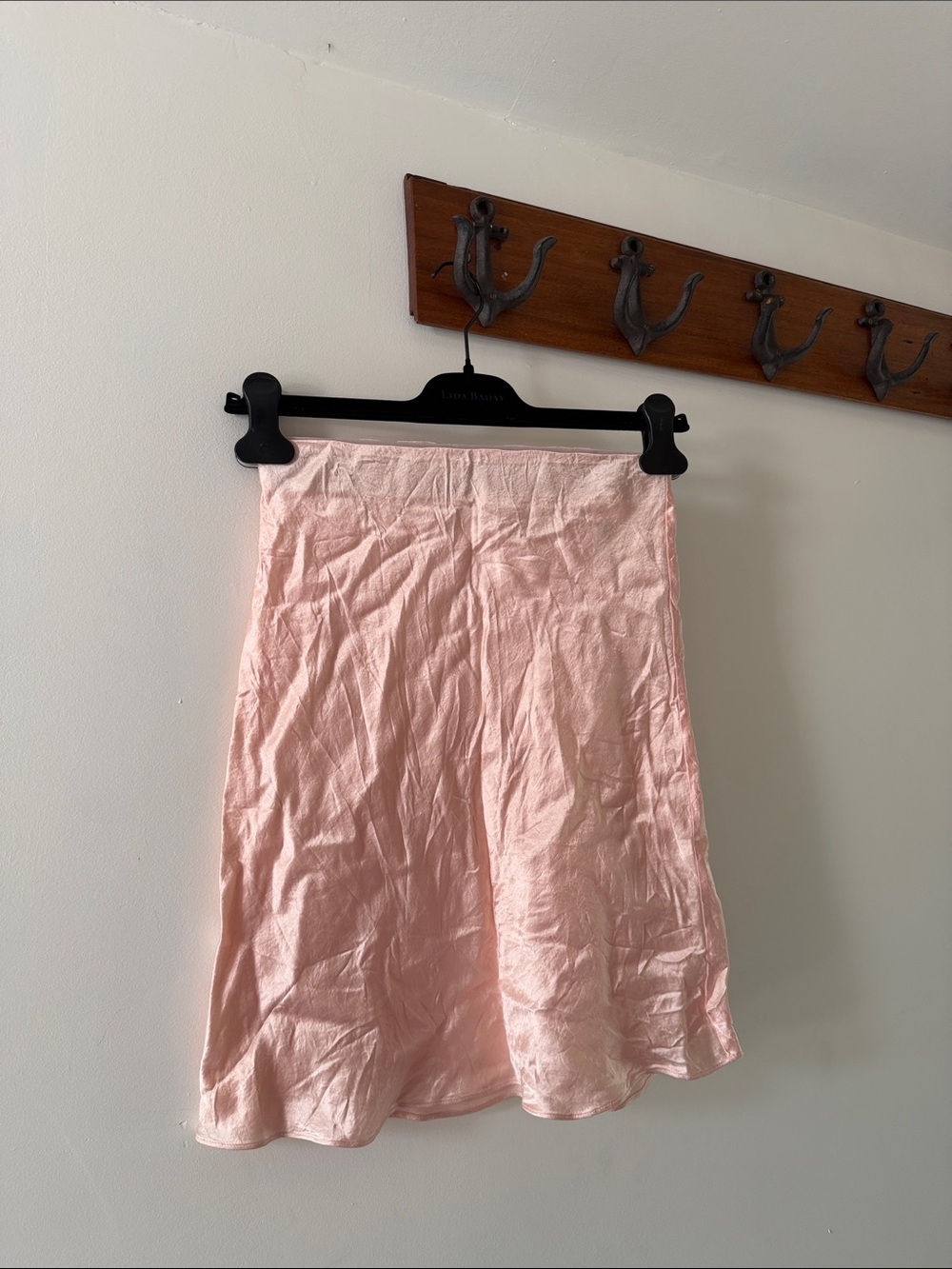 Babaton Blush Satin A-Line Skirt